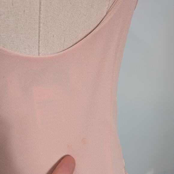 Vintage Sue Wong Prom Dress Maxi Gown 10 Pink Silk Y2K Fairy Bead Floral Nymph - Picture 16 of 16